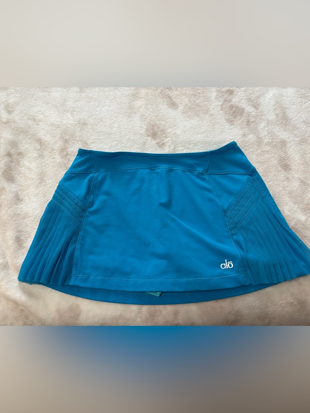 ALO Yoga Women’s Teal Athletic Skort  XS/S Pull-on Stretch Elastic Waist